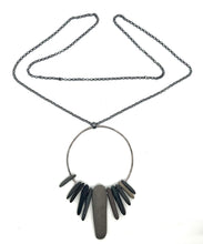 Load image into Gallery viewer, Stick Rocks Circle Necklace
