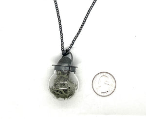 Rock and Lichen Ball Necklace