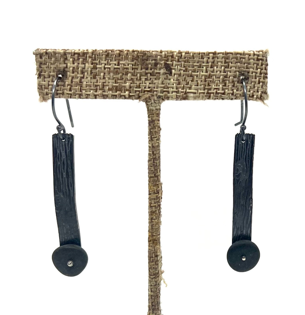 Wood Grain Rock Earrings