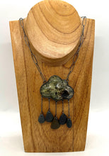 Load image into Gallery viewer, Lichen Resin Cloud and Rock Necklace
