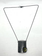 Load image into Gallery viewer, Enamel and rock pendant
