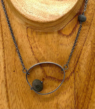 Load image into Gallery viewer, Offset Oval Rock Necklace
