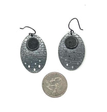 Load image into Gallery viewer, Pebble Patterned Oval Rock Earrings
