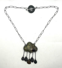 Load image into Gallery viewer, Lichen Resin Cloud and Rock Necklace
