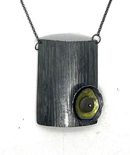 Load image into Gallery viewer, Enamel and rock pendant

