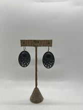 Load image into Gallery viewer, Pebble Patterned Oval Rock Earrings
