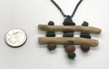 Load image into Gallery viewer, Driftwood and Rock Sculpture Necklace
