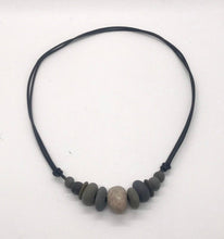 Load image into Gallery viewer, Rock and Leather Necklace
