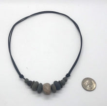 Load image into Gallery viewer, Rock and Leather Necklace
