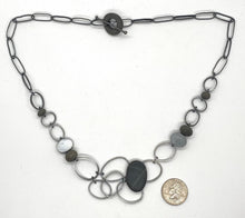 Load image into Gallery viewer, Ovals and Rock Necklace
