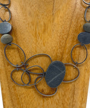 Load image into Gallery viewer, Ovals and Rock Necklace
