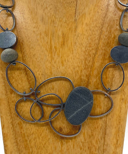 Ovals and Rock Necklace