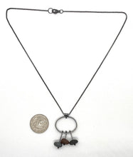Load image into Gallery viewer, Oval with 3 Rocks Necklace

