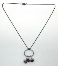 Load image into Gallery viewer, Oval with 3 Rocks Necklace
