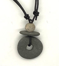 Load image into Gallery viewer, Rock and Leather Necklace
