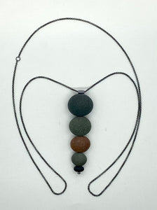 Big inverted Stacked Rock Necklace