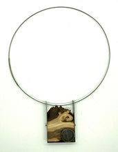Load image into Gallery viewer, Burl Slice and Rock Pendant
