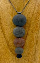 Load image into Gallery viewer, Big inverted Stacked Rock Necklace
