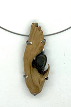 Load image into Gallery viewer, Driftwood Knot and Rock Pendant
