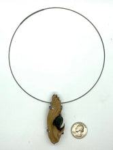 Load image into Gallery viewer, Driftwood Knot and Rock Pendant
