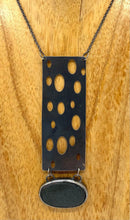 Load image into Gallery viewer, Rectangle and Rock Necklace
