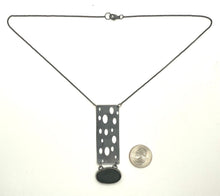 Load image into Gallery viewer, Rectangle and Rock Necklace
