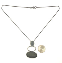 Load image into Gallery viewer, Silver and Rock Stack Necklace
