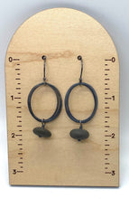 Load image into Gallery viewer, Flattened Ovals Rock Earrings
