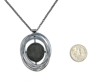 Layered Ovals Rock Necklace