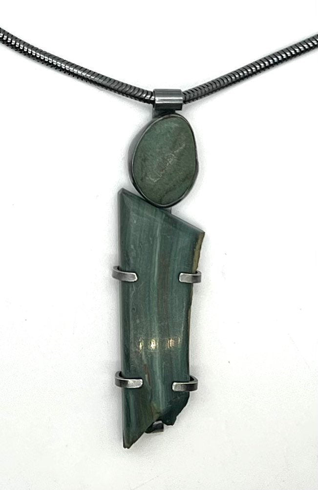 Rock and Gary Green necklace