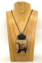 Load image into Gallery viewer, Rock and Lightning Wood necklace
