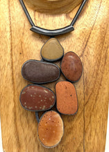 Load image into Gallery viewer, Orange Bezel Set Necklace
