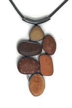 Load image into Gallery viewer, Orange Bezel Set Necklace
