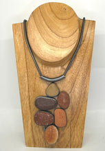 Load image into Gallery viewer, Orange Bezel Set Necklace
