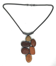 Load image into Gallery viewer, Orange Bezel Set Necklace
