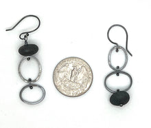 Load image into Gallery viewer, Mis matched rock oval earrings
