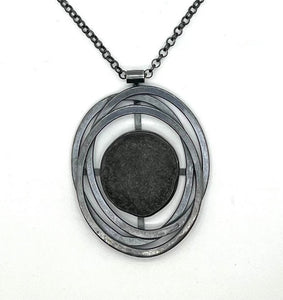 Layered Ovals Rock Necklace