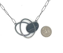 Load image into Gallery viewer, Layered Ovals and Rock Necklace
