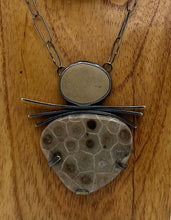 Load image into Gallery viewer, Rock and Petoskey Stone Necklace
