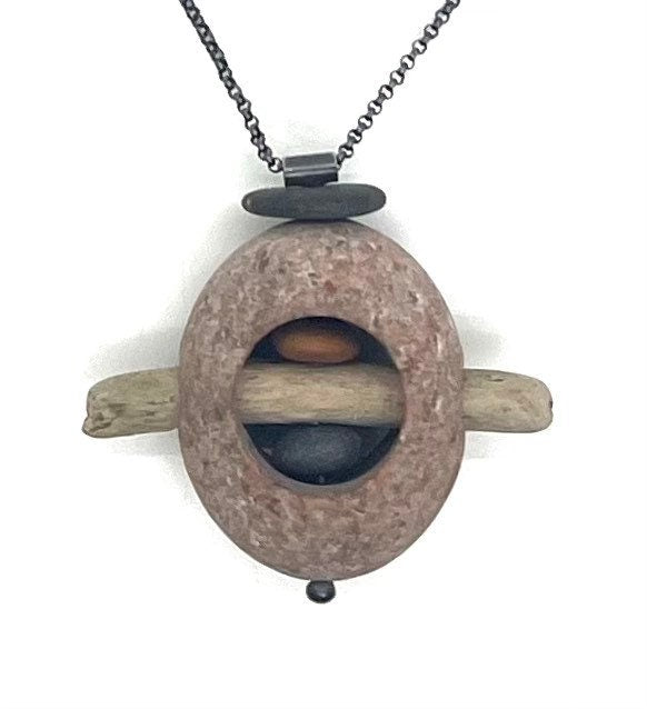 Rock in Rock with Stick Necklace