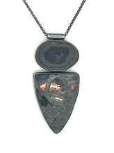 Load image into Gallery viewer, Rock and Copper Ore Bezel Set Necklace
