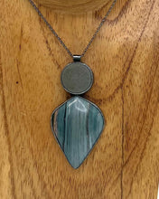 Load image into Gallery viewer, Rock and Ocean Jasper Bezel Set Necklace
