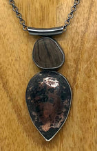 Load image into Gallery viewer, Rock and Copper Ore Bezel Set Necklace
