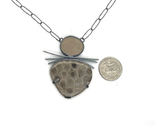 Load image into Gallery viewer, Rock and Petoskey Stone Necklace
