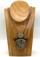 Load image into Gallery viewer, Rock and Petoskey Stone Necklace
