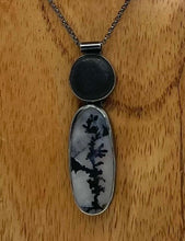 Load image into Gallery viewer, Rock and Dendritic Agate Bezel Set Necklace
