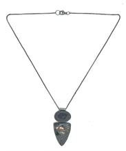 Load image into Gallery viewer, Rock and Copper Ore Bezel Set Necklace
