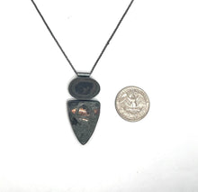 Load image into Gallery viewer, Rock and Copper Ore Bezel Set Necklace
