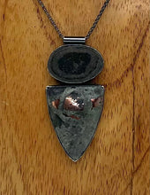 Load image into Gallery viewer, Rock and Copper Ore Bezel Set Necklace
